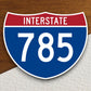 Interstate route  785 sticker, Interstate Highway Sign Expressway Stickers, Highway Sign Road Trip Sticker, Room Décor