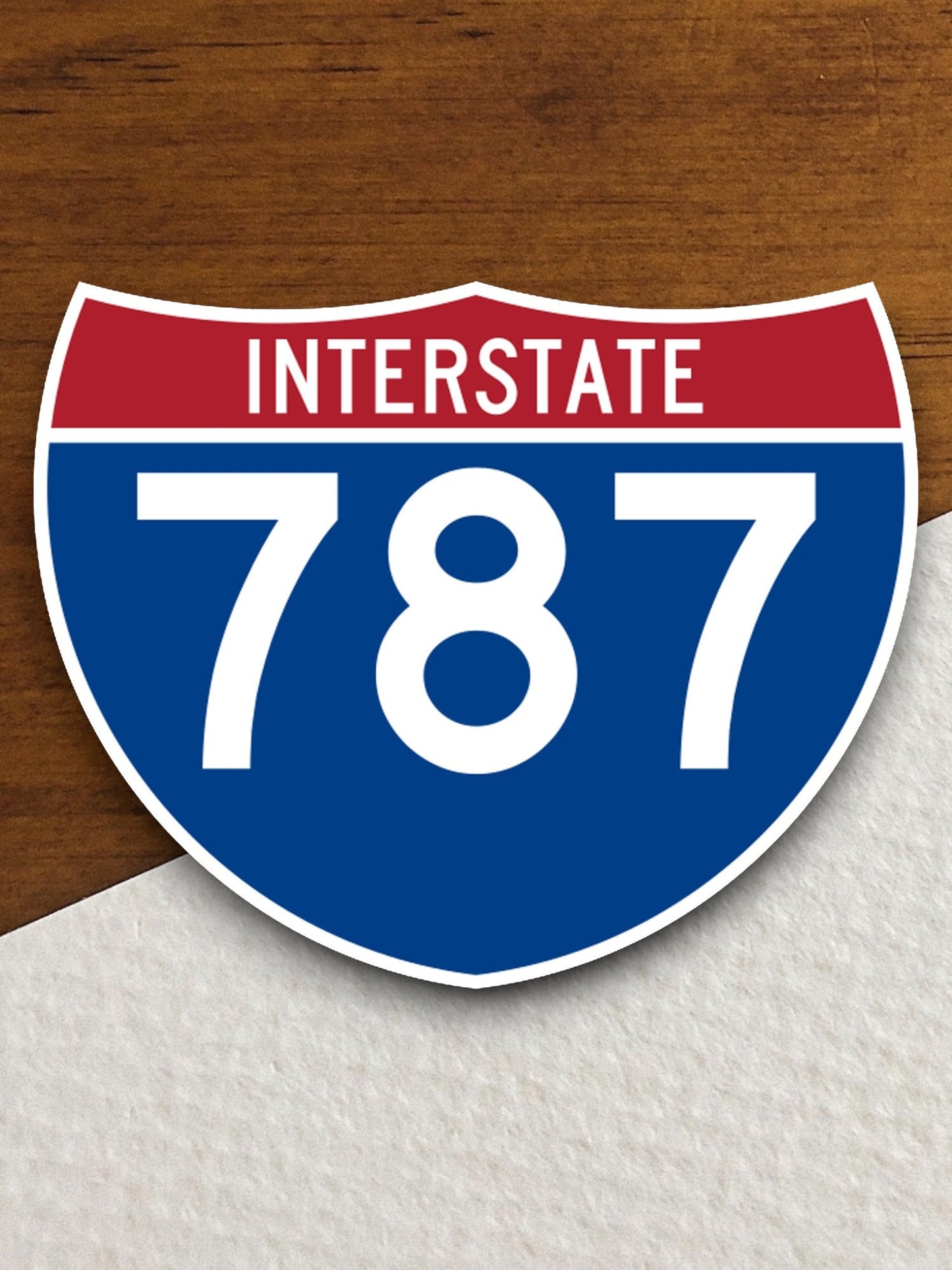 Interstate route  787 sticker, Interstate Highway Sign Expressway Stickers, Highway Sign Road Trip Sticker, Room Décor