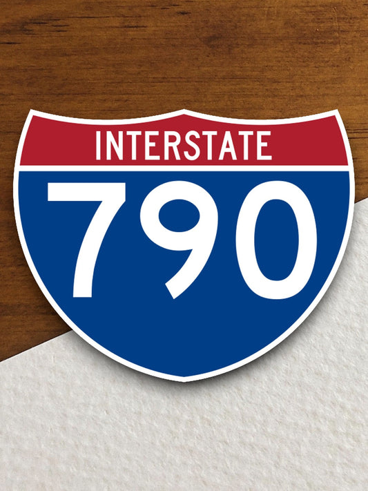 Interstate route  790 sticker, Interstate Highway Sign Expressway Stickers, Highway Sign Road Trip Sticker, Room Décor