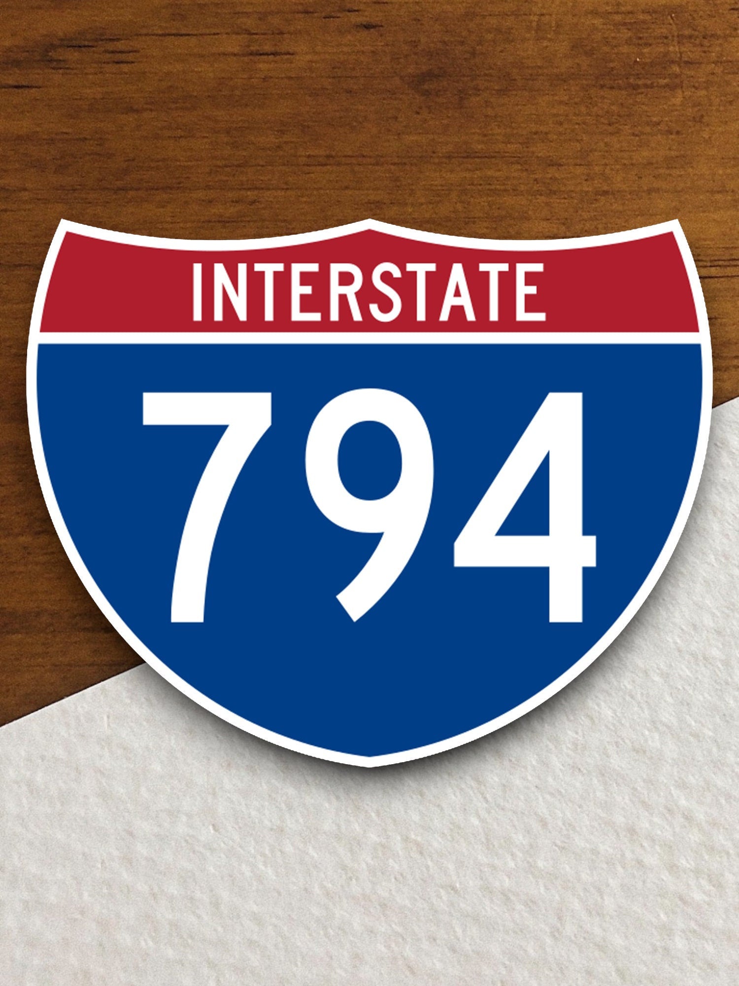 Interstate route  794 sticker, Interstate Highway Sign Expressway Stickers, Highway Sign Road Trip Sticker, Room Décor