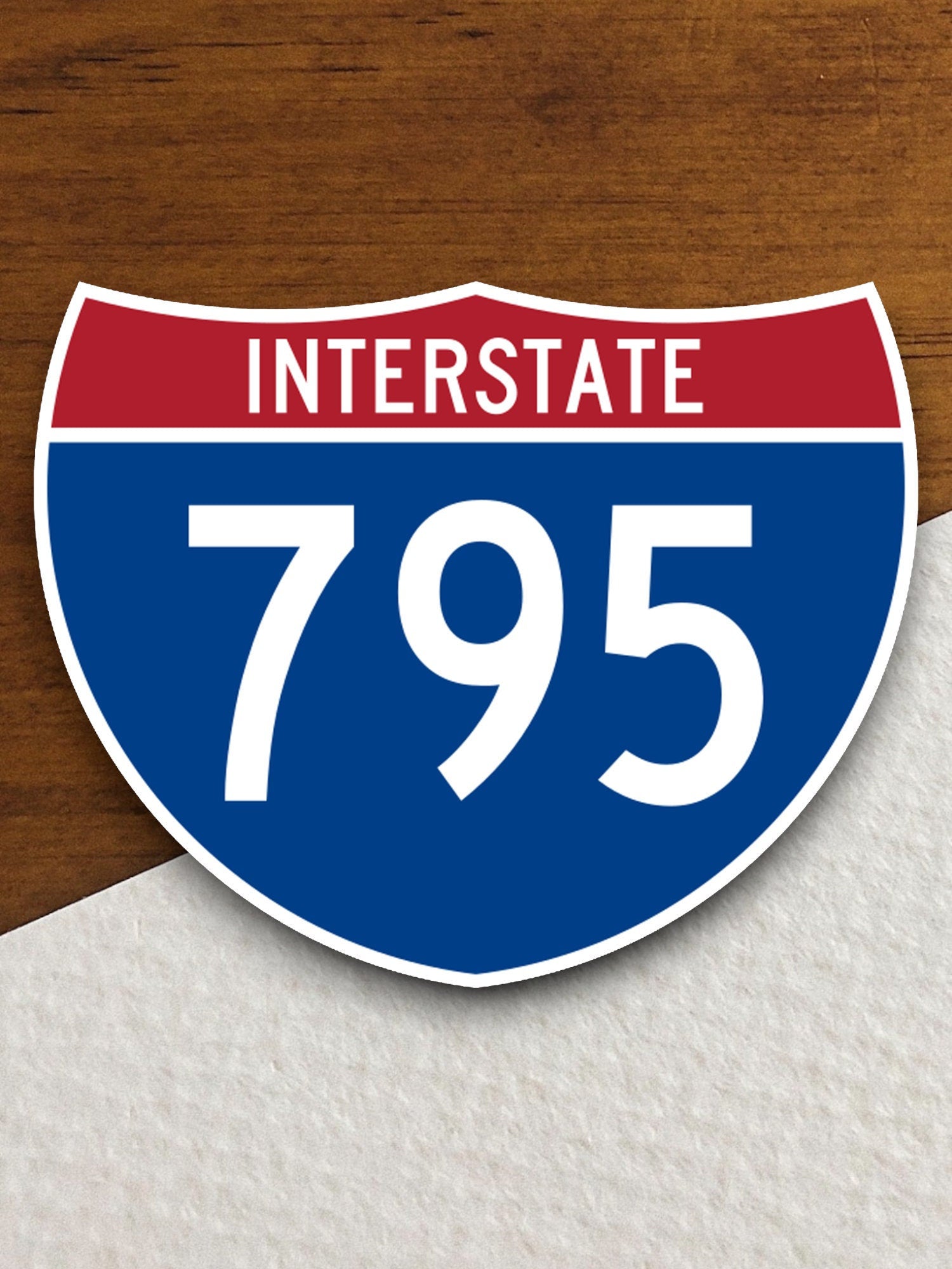 Interstate route  795 sticker, Interstate Highway Sign Expressway Stickers, Highway Sign Road Trip Sticker, Room Décor