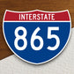 Interstate route  865 sticker, Interstate Highway Sign Expressway Stickers, Highway Sign Road Trip Sticker, Room Décor