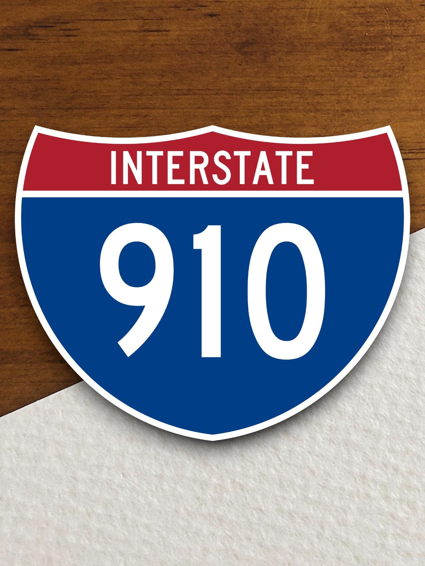 Interstate route  910 sticker, Interstate Highway Sign Expressway Stickers, Highway Sign Road Trip Sticker, Room Décor