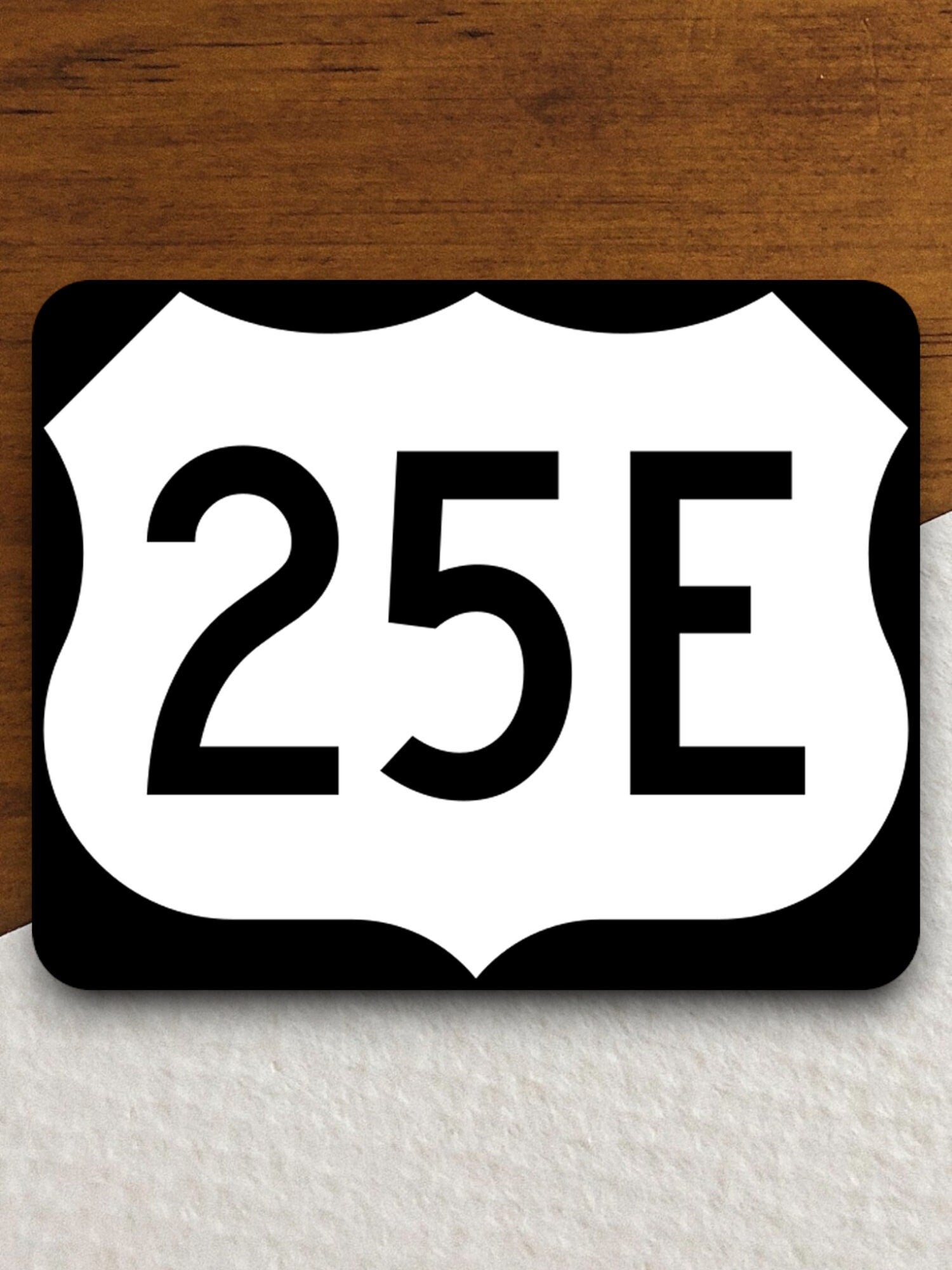 United States route 25e road sign sticker, road trip sticker, highway sign, room decor, travel sticker