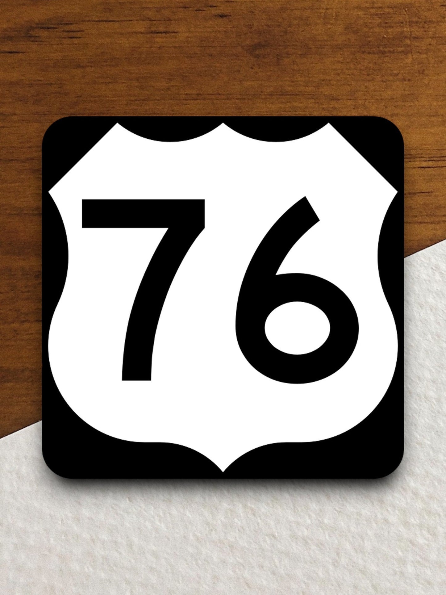 United States route 76 road sign sticker, road trip sticker, highway sign, room decor, travel sticker