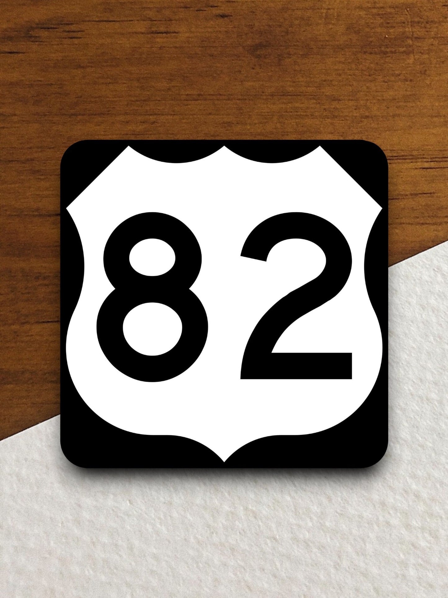 United States route 82 road sign sticker, road trip sticker, highway sign, room decor, travel sticker