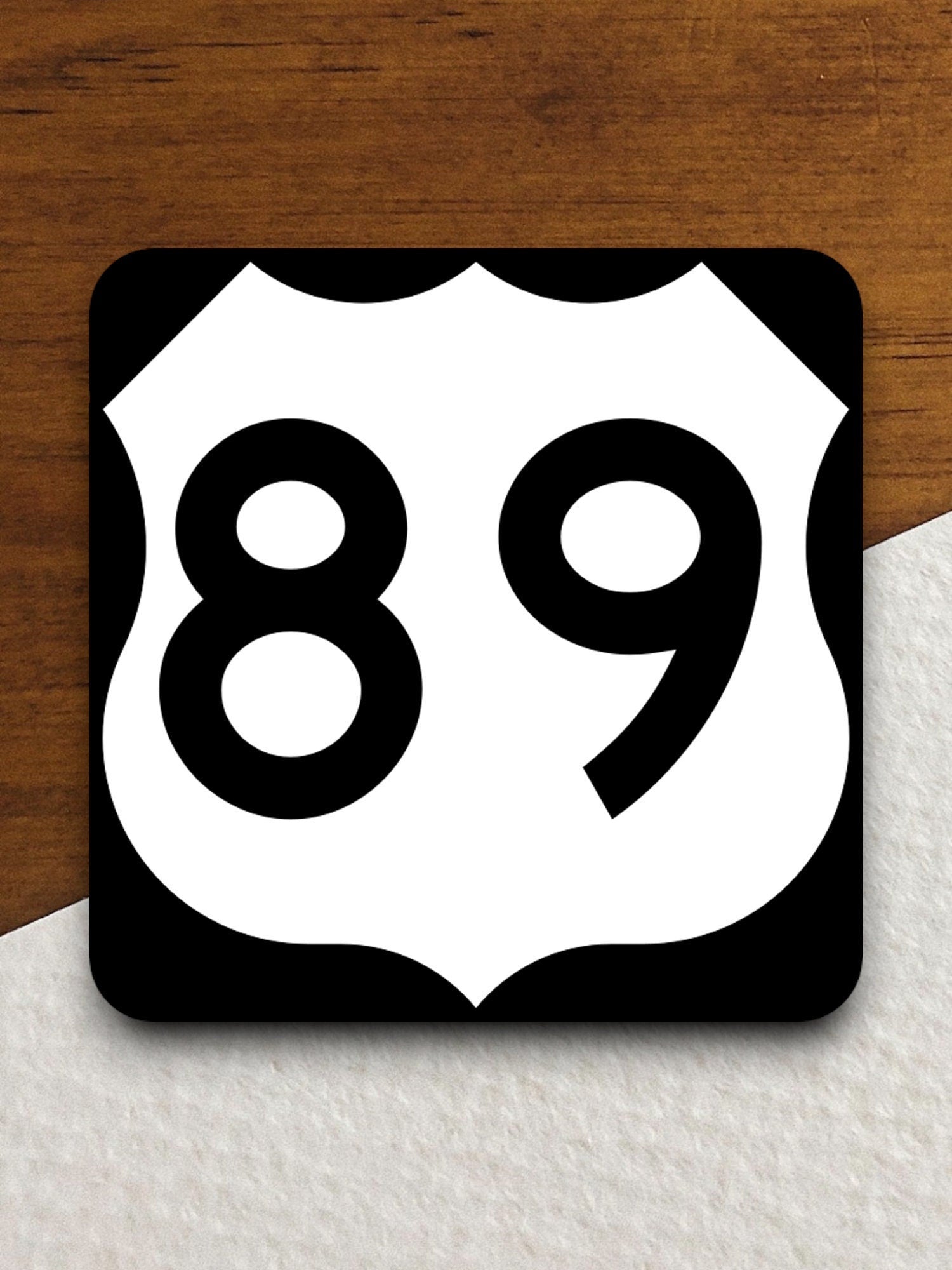 United States route 89 road sign sticker, road trip sticker, highway sign, room decor, travel sticker