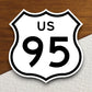 United States route 95 road sign sticker, road trip sticker, highway sign, room decor, travel sticker