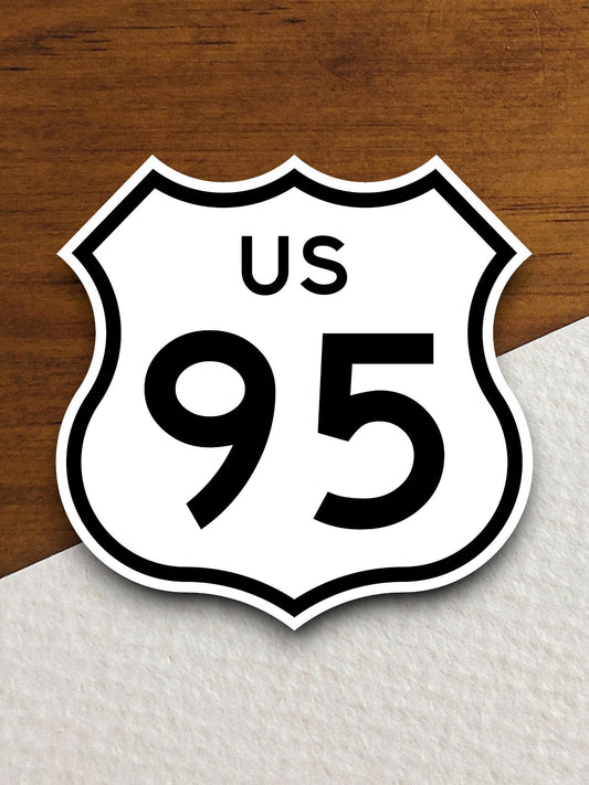 United States route 95 road sign sticker, road trip sticker, highway sign, room decor, travel sticker