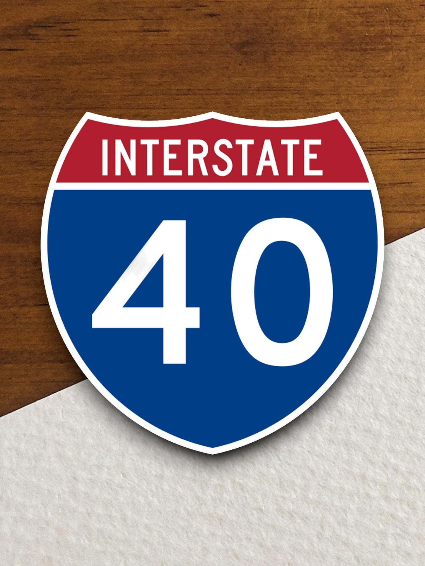 Interstate route  40 sticker, Interstate Highway Sign Expressway Stickers, Highway Sign Road Trip Sticker, Room Décor