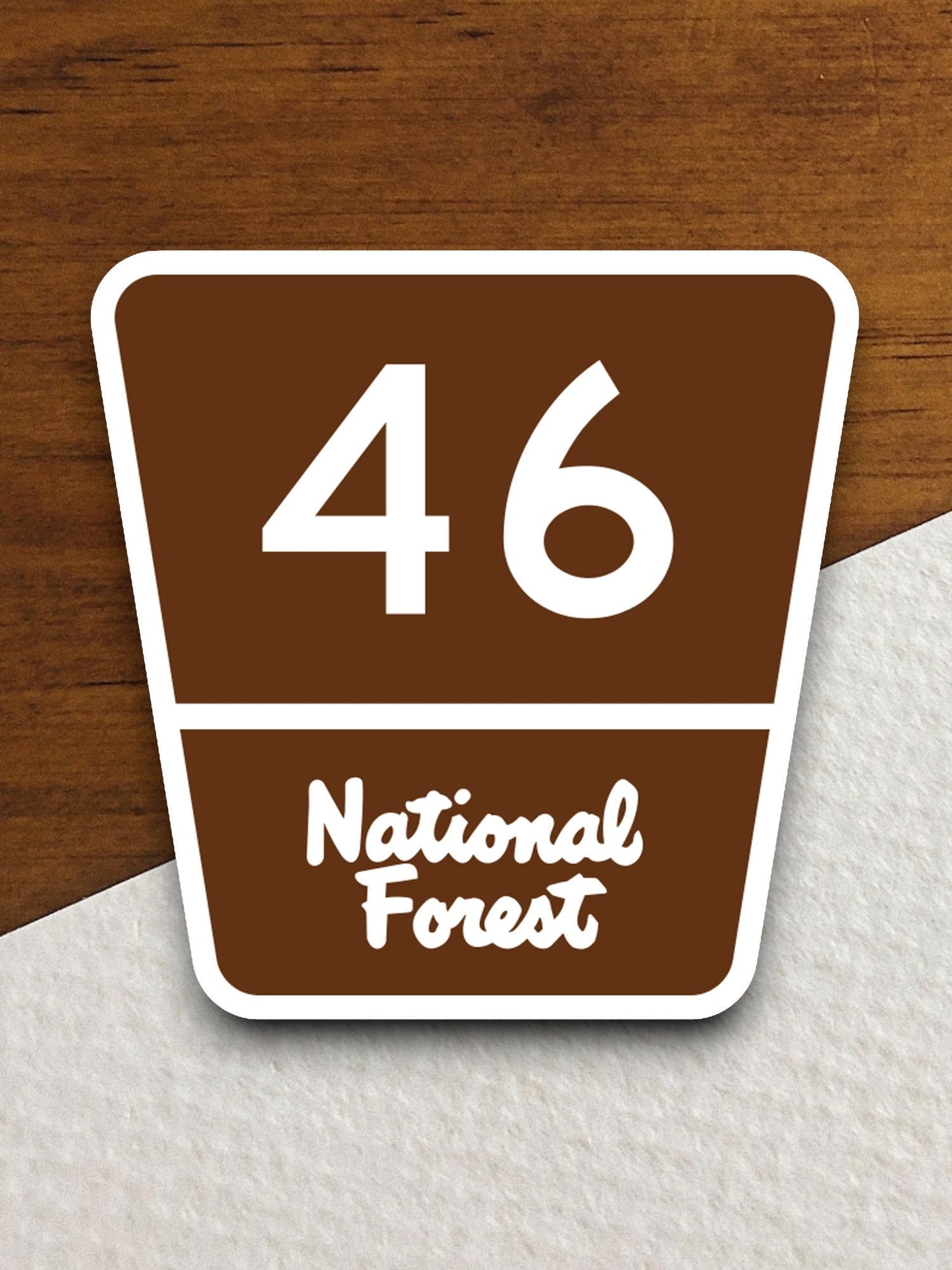 National Forest Highway route 46 road sign sticker, road trip sticker, highway sign, room decor, travel sticker