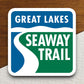 Great lakes seaway trail  road sign stickers, Room Décor Traffic Sticker, Road Sign Decoration, Road Work Signs, Building Signs