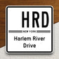 Harlem river drive shield  road sign stickers, Room Décor Traffic Sticker, Road Sign Decoration Road Work Signs, Building Signs