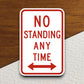 No standing any time  road sign stickers, Room Decor, Traffic Sticker, Road Sign Decoration, Road Work Signs, Building Signs, Traffic Sign