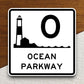 Ocean parkway  road sign stickers, Room Decor, Traffic Sticker, Road Sign Decoration, Road Work Signs, Traffic Sign