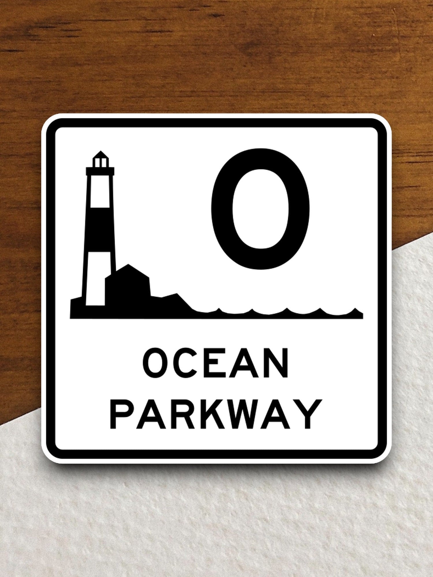 Ocean parkway  road sign stickers, Room Decor, Traffic Sticker, Road Sign Decoration, Road Work Signs, Traffic Sign