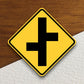 Offset side roads  road sign stickers, Room Decor, Traffic Sticker, Road Sign Decoration, Road Work Signs, Building Signs, Traffic Sign