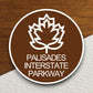 Palisades interstate parkway sticker, Interstate Highway Sign Expressway Stickers, Highway Sign Road Trip Sticker, Room Décor