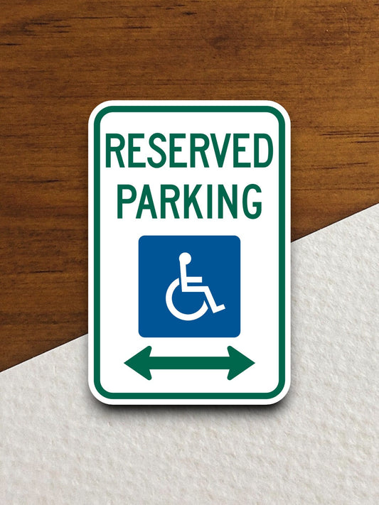 Reserved parking wheelchair  road sign stickers, Room Decor, Traffic Sticker, Road Sign Decoration, Road Work Signs, Building Signs