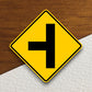 Side road junction  road sign stickers, Room Decor, Traffic Sticker, Road Sign Decoration, Road Work Signs, Building Signs, Traffic Sign