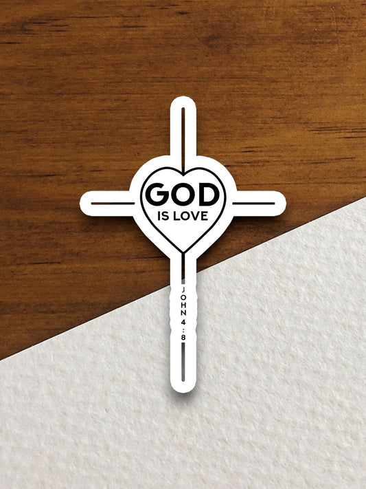 God is love sticker, Religious Sticker, Faith Sticker, Worship Sticker, Christian Sticker, planner sticker, God sticker, Room Décor