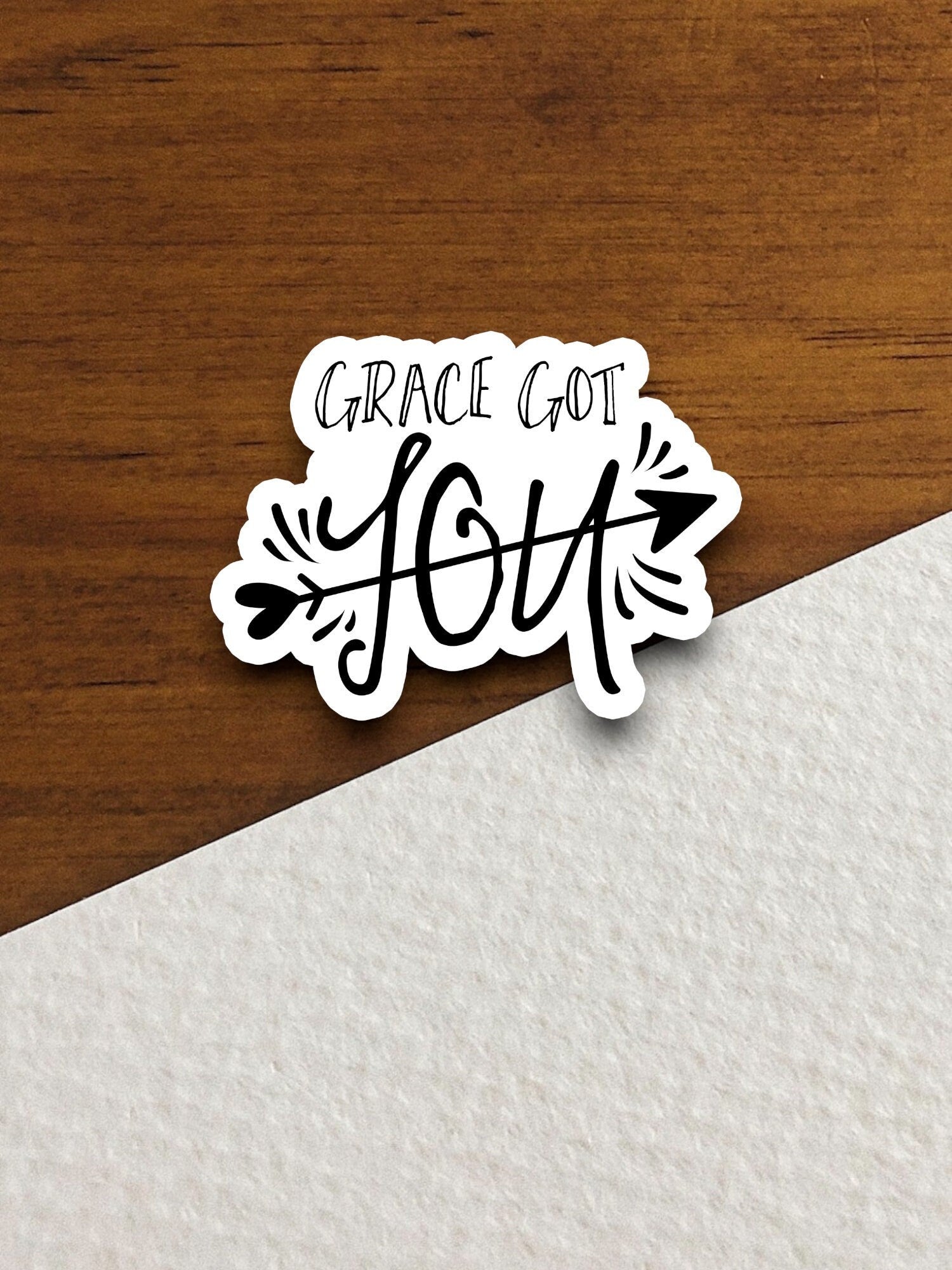 Grace got you sticker, Religious Sticker, Faith Sticker, Worship Sticker, Christian Sticker, planner sticker, grace sticker, Room Décor