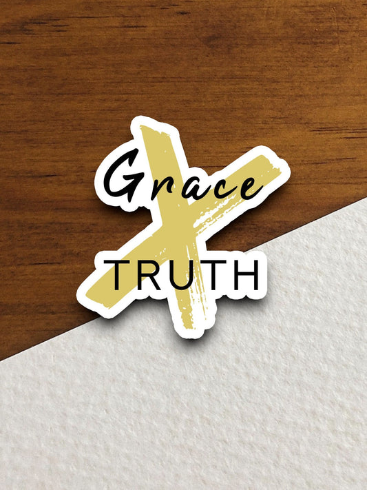 Grace truth faith sticker, Religious Sticker, Faith Sticker, Worship Sticker, Christian Sticker, planner sticker, grace sticker, Room Décor