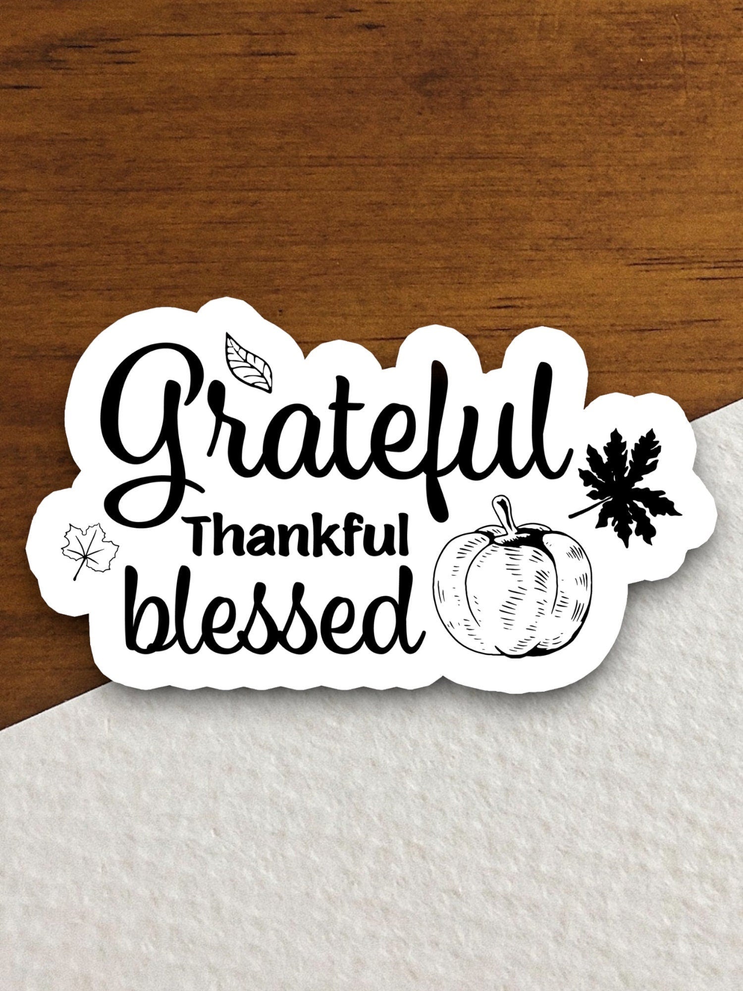 Grateful thankful blessed sticker, Religious Sticker, Faith Sticker, Worship Sticker, Christian Sticker, grateful sticker, thankful sticker