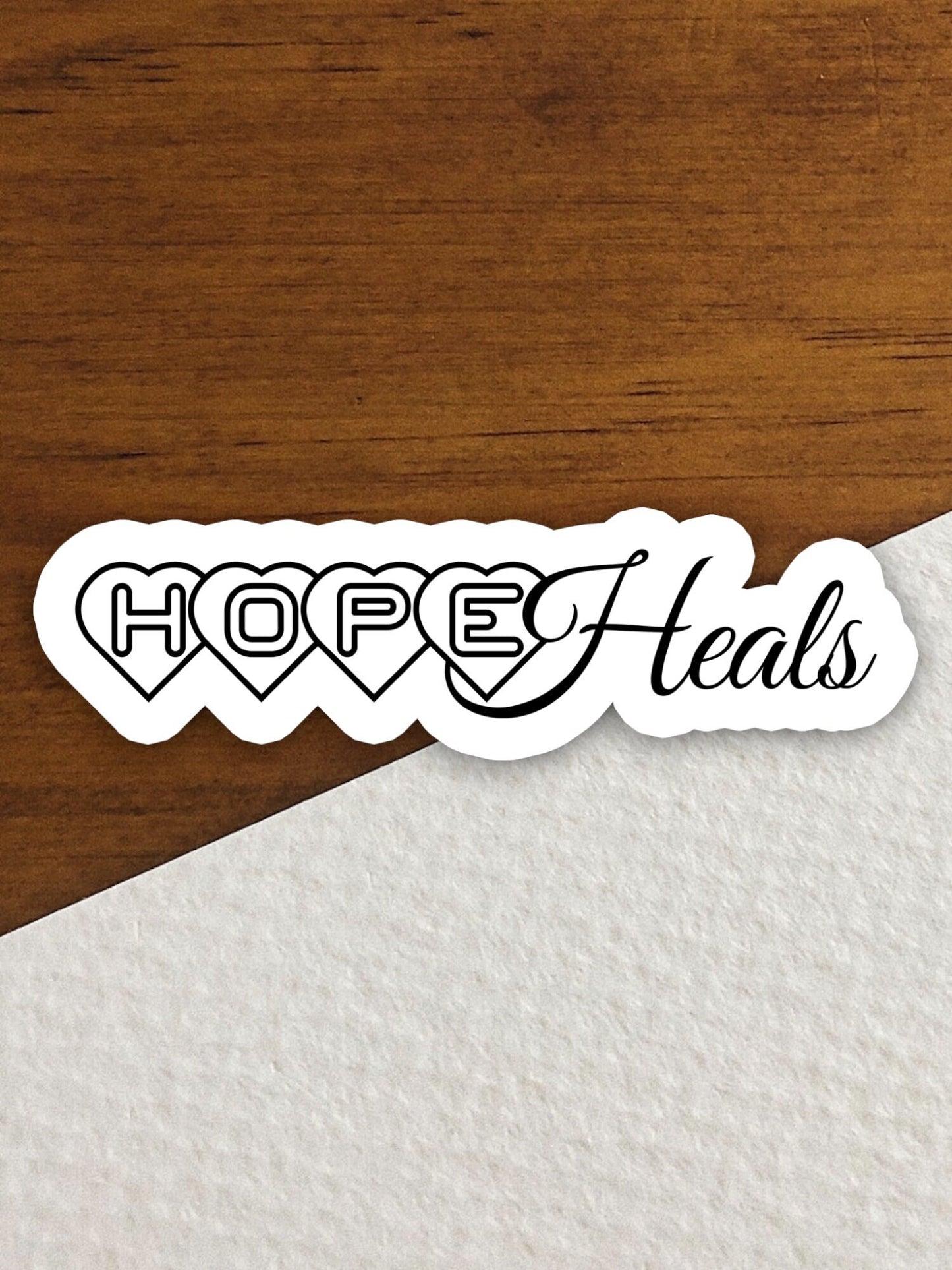 Hope heals sticker, Religious Sticker, Faith Sticker, Worship Sticker, Christian Sticker, Scripture Sticker, Room Décor