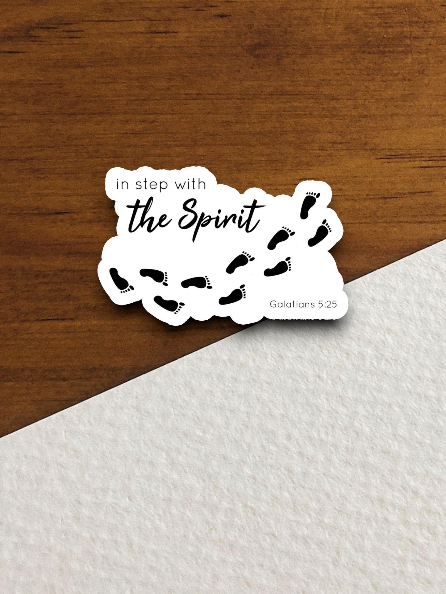 In step with the spirit sticker, Religious Sticker, Faith Sticker, Worship Sticker, Christian Sticker, Scripture Sticker, Room Décor