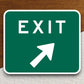 Exit  road sign stickers, Room Decor, Traffic Sticker, Road Sign Decoration, Road Work Signs, Traffic Sign