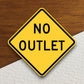 No outlet  road sign stickers, Room Decor, Traffic Sticker, Road Sign Decoration, Road Work Signs, Traffic Sign