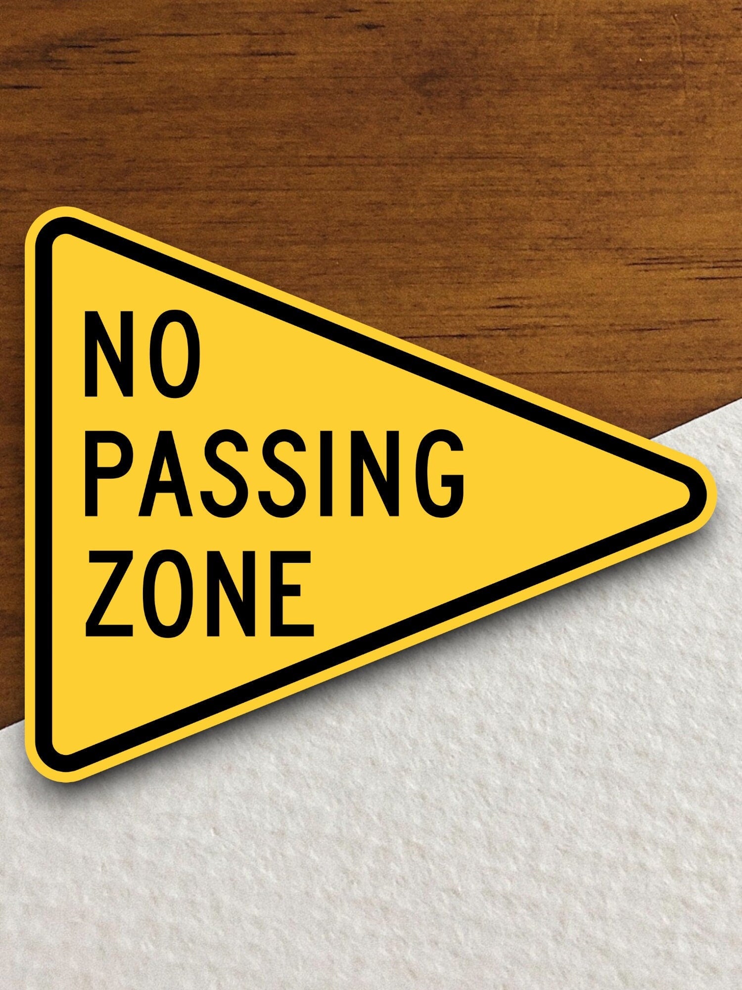 No passing zone  road sign stickers, Room Decor, Traffic Sticker, Road Sign Decoration, Road Work Signs, Building Signs, Traffic Sign