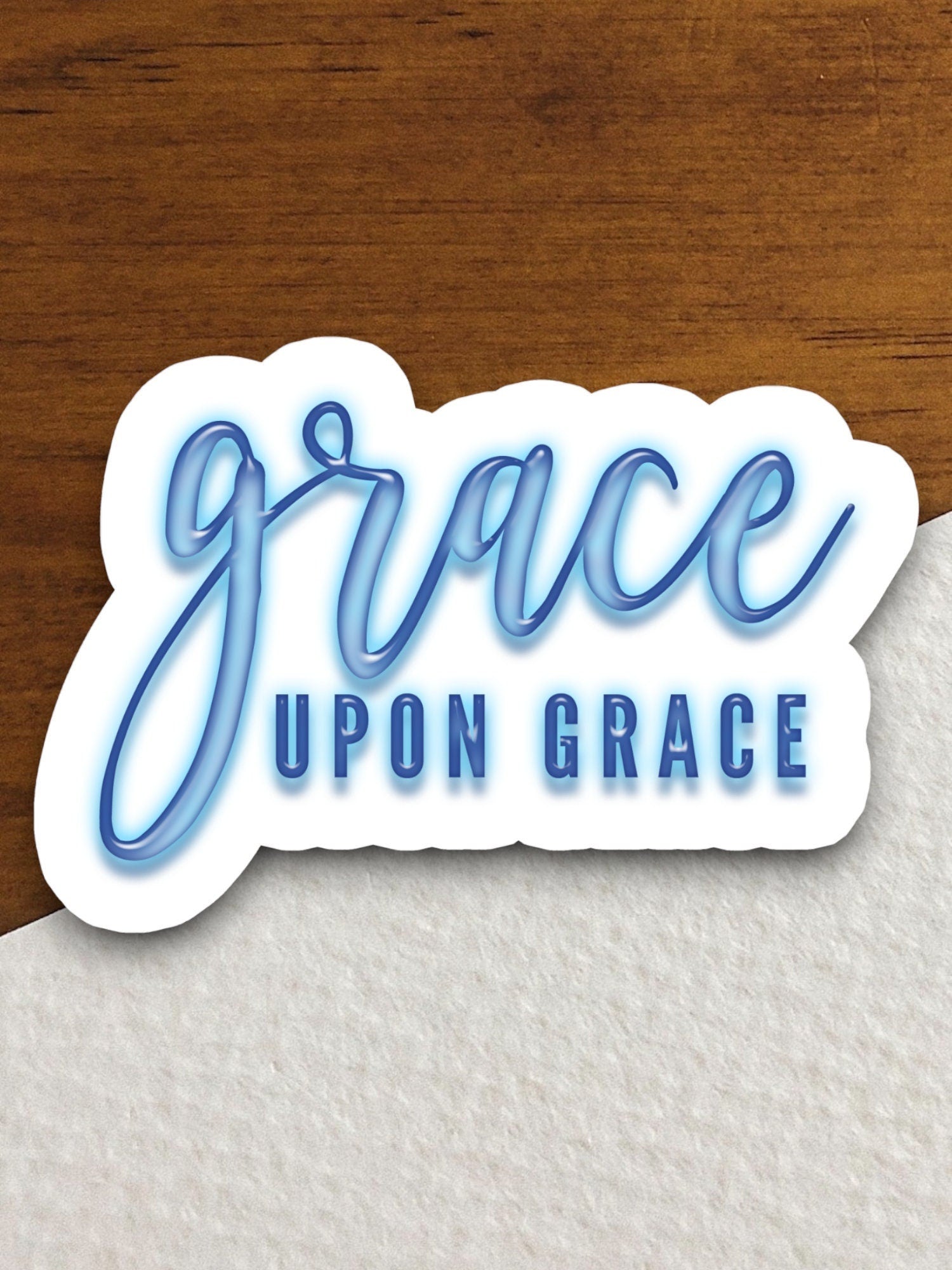 Grace upon grace sticker, Religious Sticker, Faith Sticker, Worship Sticker, Christian Sticker, planner sticker, grace sticker, Room Décor