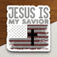 Jesus is my savior sticker, Religious Sticker, Faith Sticker, Worship Sticker, Christian Sticker, Scripture Sticker, Room Décor