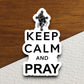 Keep calm and pray sticker, Religious Sticker, Faith Sticker, Worship Sticker, Christian Sticker, Scripture Sticker, Room Décor