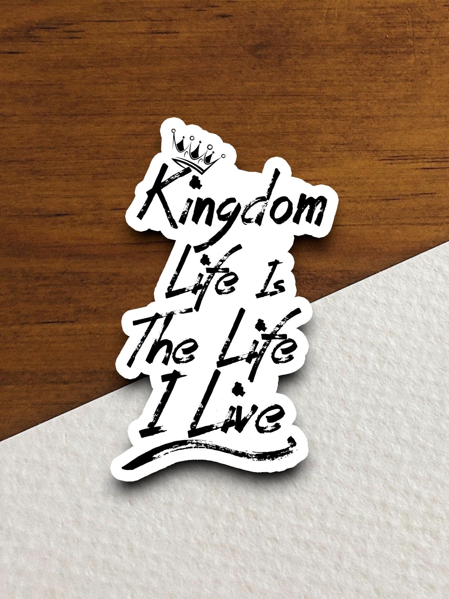 Kingdom life is the life i live sticker, Religious Sticker, Faith Sticker, Worship Sticker, Christian Sticker, Scripture Sticker, Room Décor