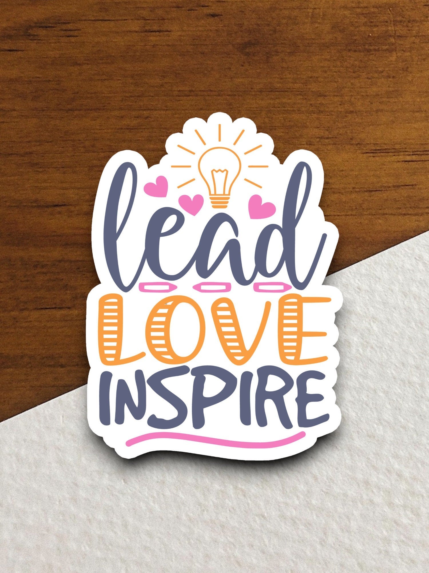 Lead love inspire sticker, Religious Sticker, Faith Sticker, Worship Sticker, Christian Sticker, Scripture Sticker, Room Décor