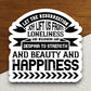 Let the resurrection joy lift us from loneliness sticker, Religious Sticker, Faith Sticker, Worship Sticker, Christian Sticker, Room Décor