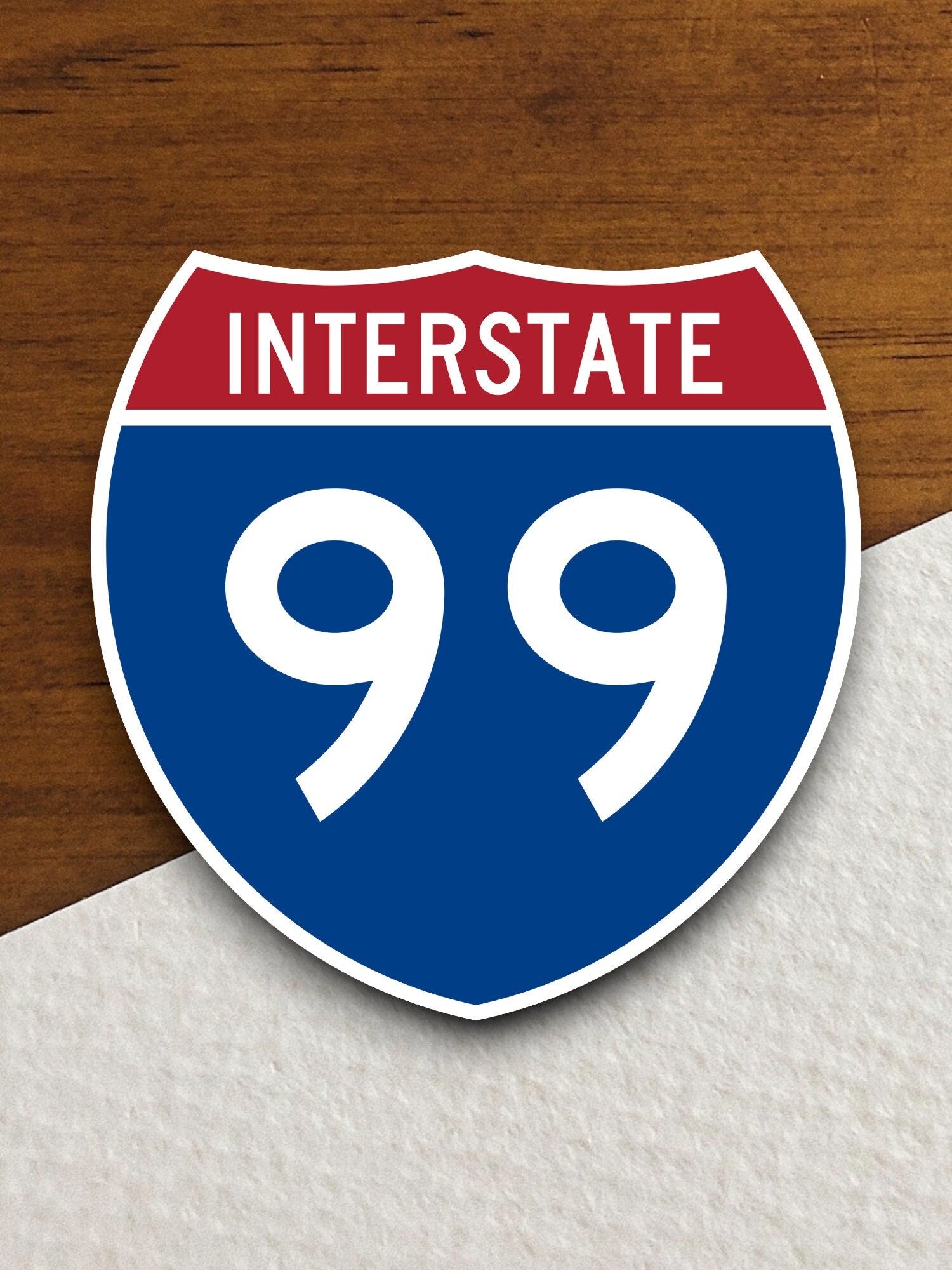 Interstate route  99 sticker,, Interstate Highway Sign Expressway Stickers, Highway Sign Road Trip Sticker, Room Décor