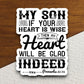 I your heart is wise then my heart will be sticker, Religious Sticker, Faith Sticker, Worship Sticker, Christian Sticker, Scripture Sticker