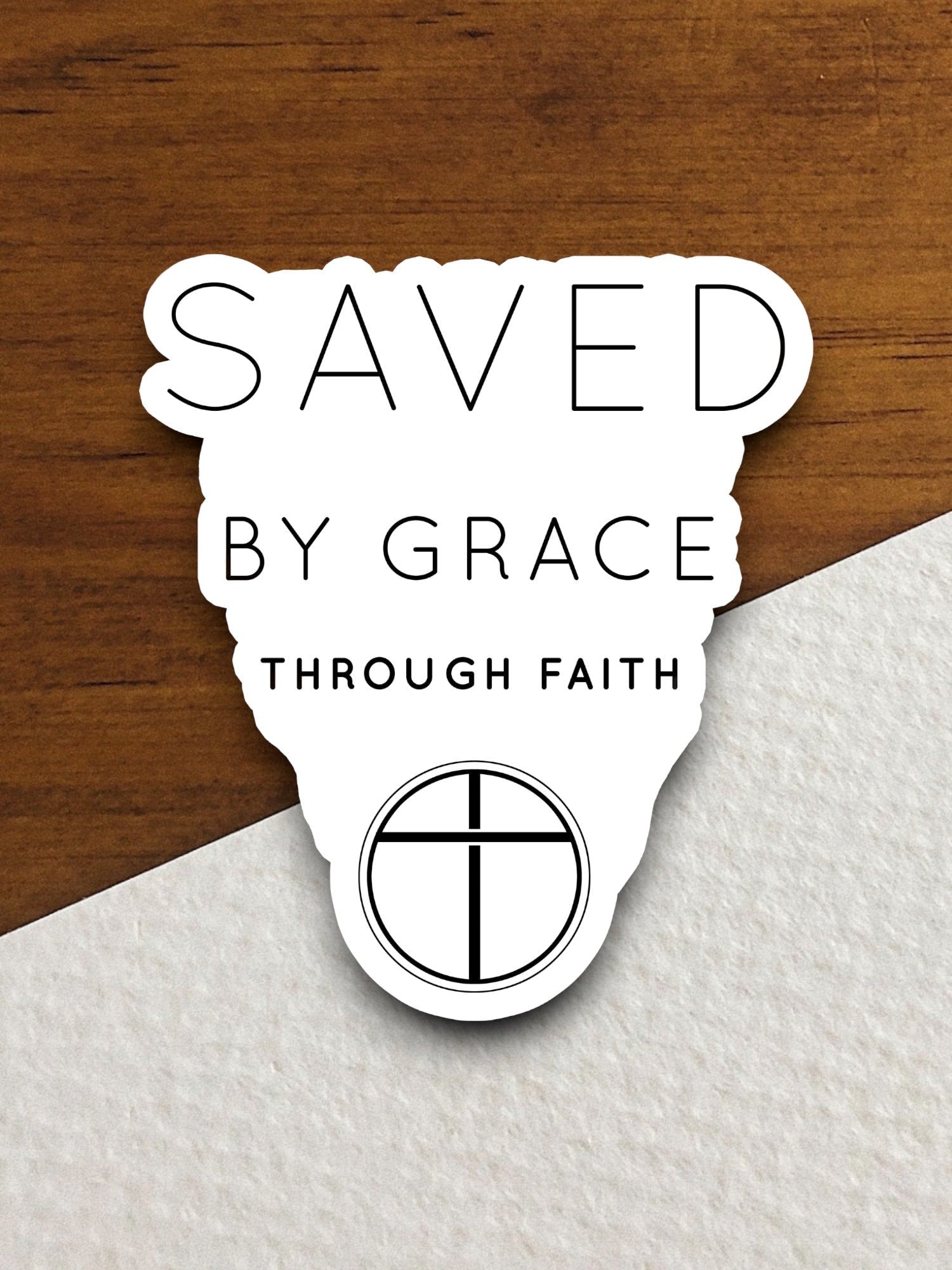 Saved by grace through faith sticker, Religious Sticker, Faith Sticker, Worship Sticker, Christian Sticker, Scripture Sticker, Room Décor