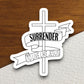 Surrender to live like Jesus sticker, Religious Sticker, Faith Sticker, Worship Sticker, Christian Sticker, Scripture Sticker, Room Décor