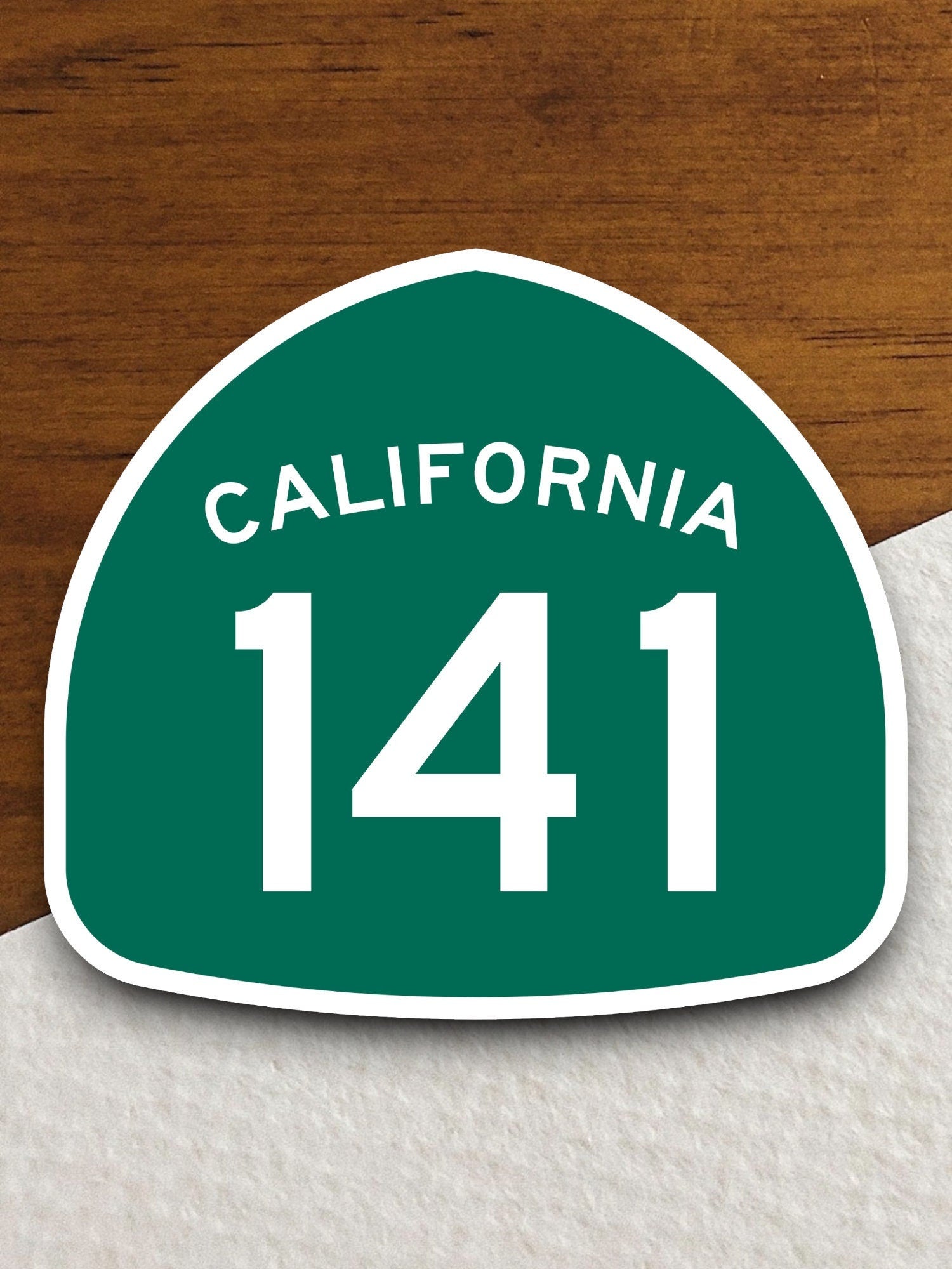 California state route 141 road sign sticker, road trip sticker, highway sign, room decor, travel sticker