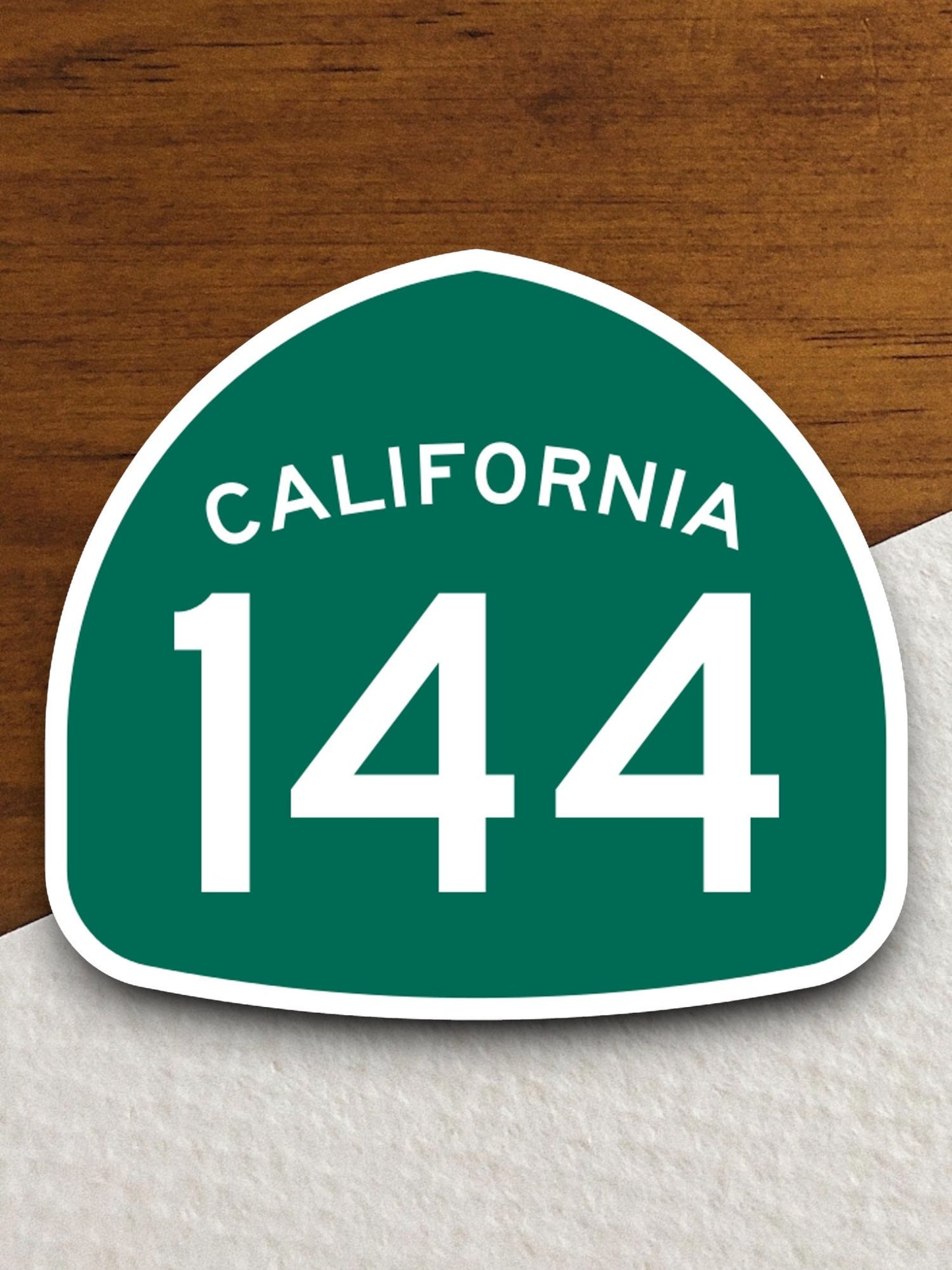 California state route 144 road sign sticker, road trip sticker, highway sign, room decor, travel sticker