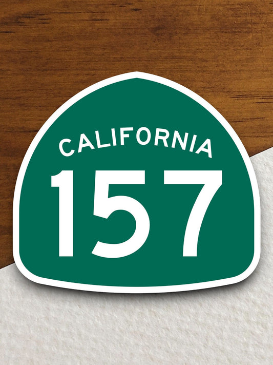 California state route 157 road sign sticker, road trip sticker, highway sign, room decor, travel sticker