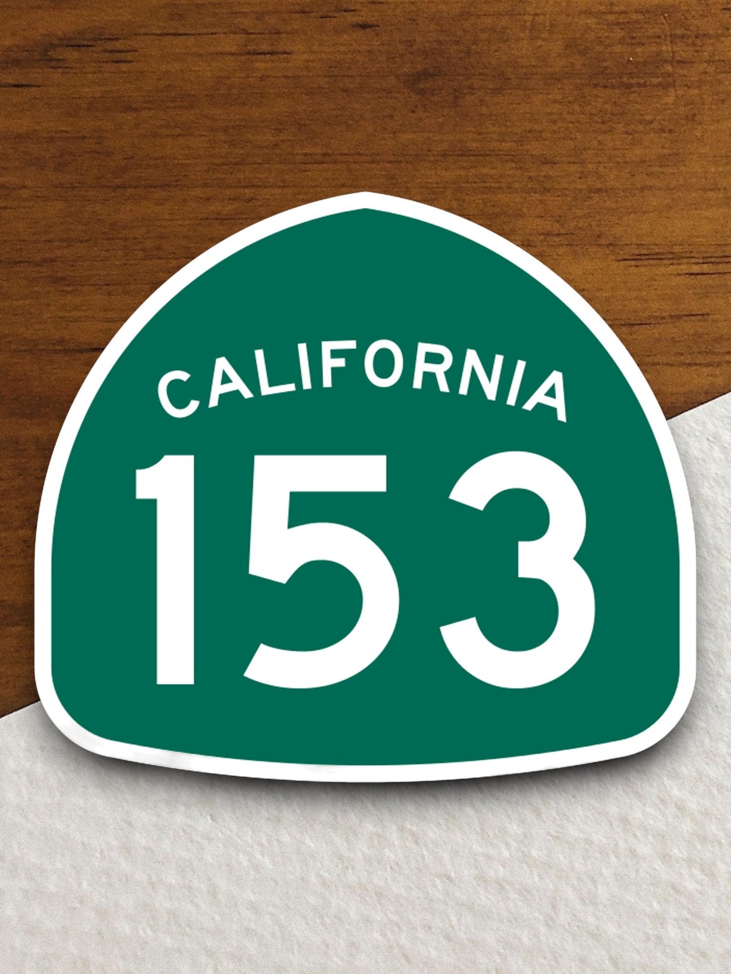 California state route 153 road sign sticker, road trip sticker, highway sign, room decor, travel sticker