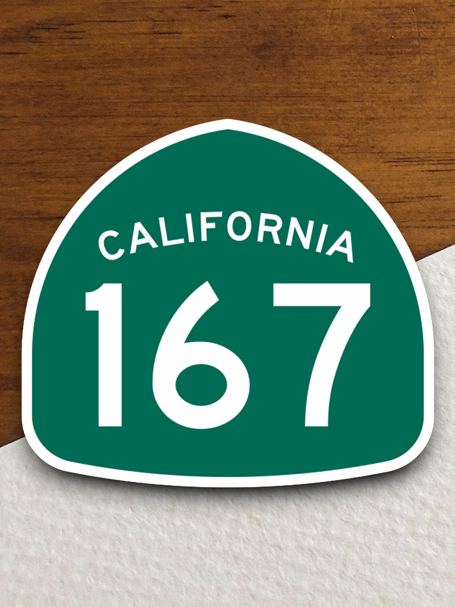 California state route 167 road sign sticker, road trip sticker, highway sign, room decor, travel sticker