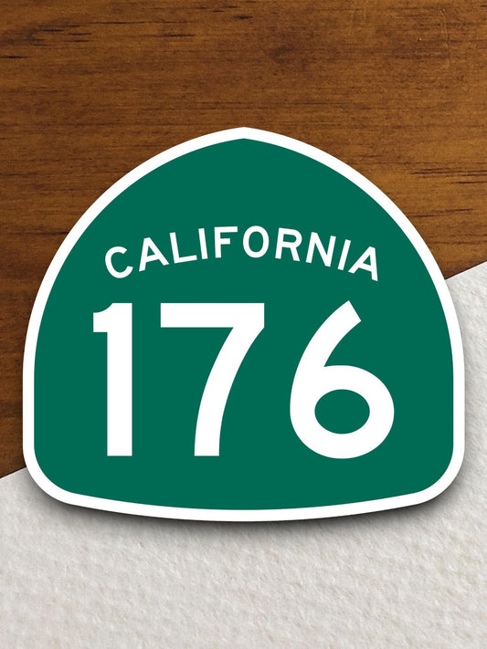 California state route 176 road sign sticker, road trip sticker, highway sign, room decor, travel sticker