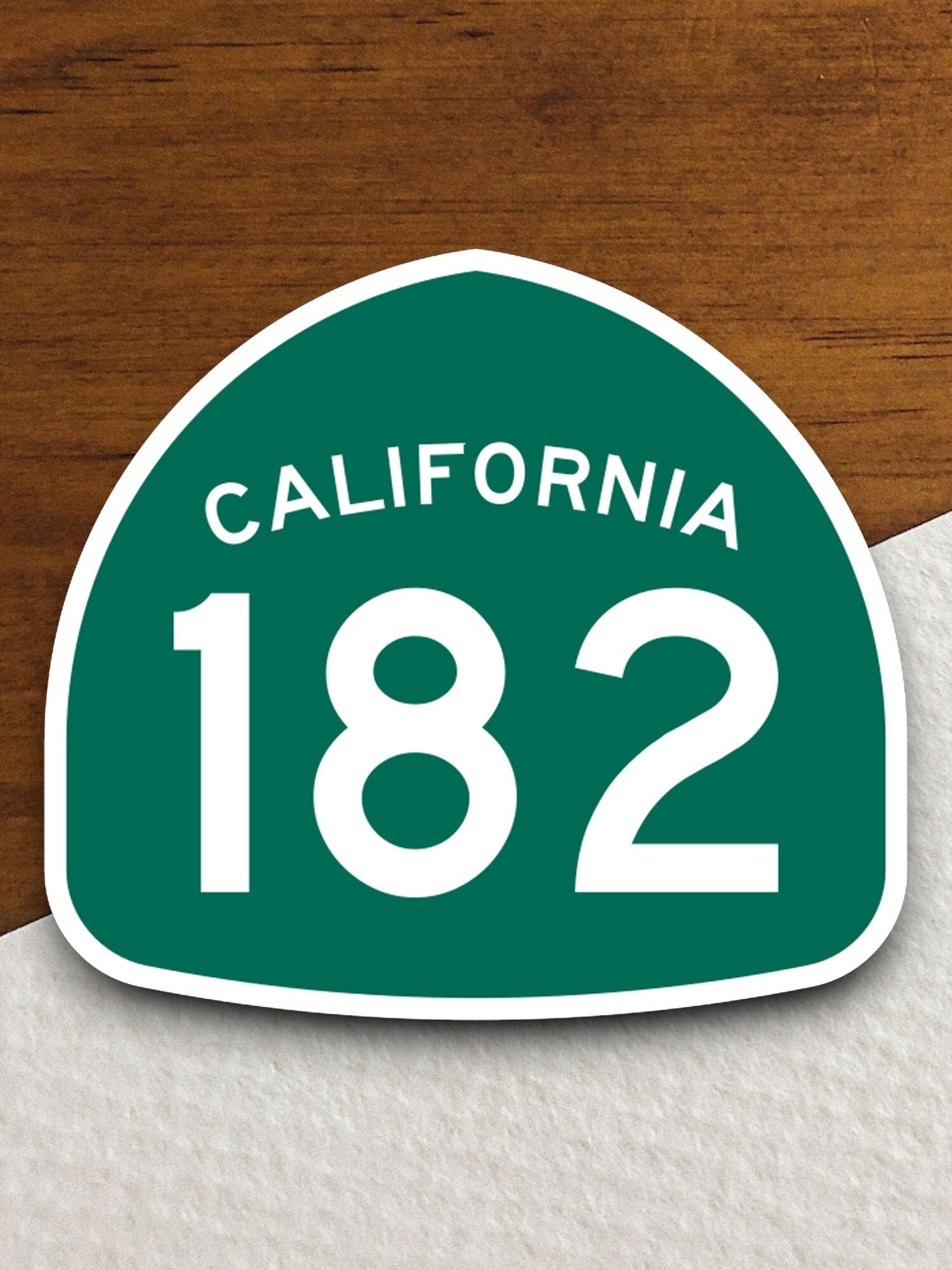 California state route 182 road sign sticker, road trip sticker, highway sign, room decor, travel sticker